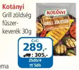 ÁRKLUB Kotányi grill zöldség fűszer-keverék ajánlat