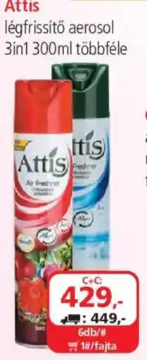 ÁRKLUB Attis légfrissítő aerosol ajánlat