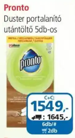 ÁRKLUB Pronto Duster portalanitó utántöltő ajánlat