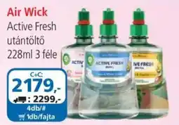 ÁRKLUB Air Wick active fresh utántöltő ajánlat
