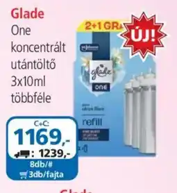 ÁRKLUB Glade one koncentralt utántöltő ajánlat