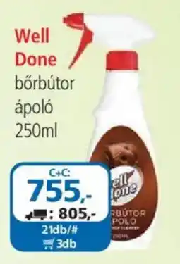 ÁRKLUB Well Done bőrbútor ápoló ajánlat
