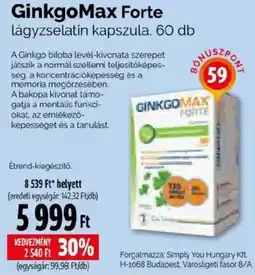Pingvin Patika GinkgoMax Forte ajánlat