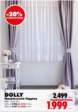 Diego Dolly fényáteresztő függöny ajánlat