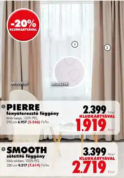Diego pierre fényáteresztő függöny ajánlat