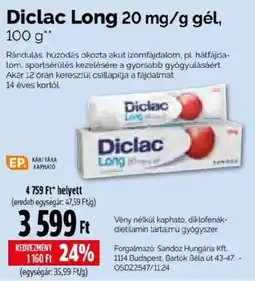 Pingvin Patika Diclac Long ajánlat