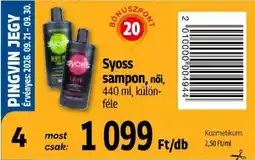Pingvin Patika Syoss sampon ajánlat
