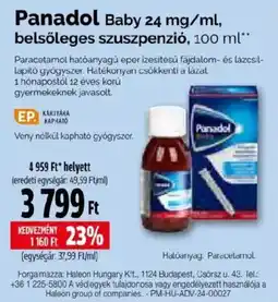 Pingvin Patika Panadol baby ajánlat