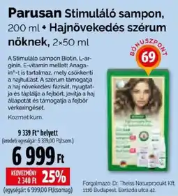 Pingvin Patika Parusan stimuláló sampon ajánlat
