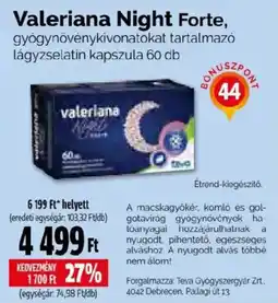 Pingvin Patika Valeriana Night Forte ajánlat