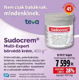 Pingvin Patika Sudocrem multi-expert bőrvédő krém ajánlat