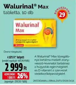 Pingvin Patika Walurinal Max tabletta ajánlat