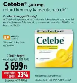 Pingvin Patika Cetebe ajánlat