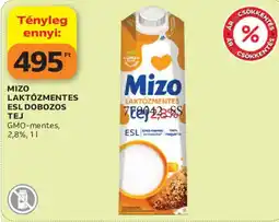 Auchan Mizo laktózmentes tej ajánlat