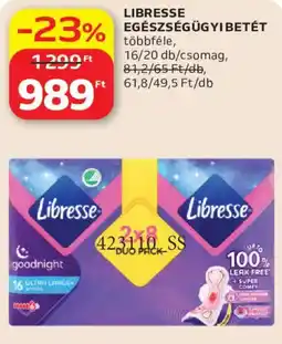 Auchan Libresse egészségügyi betét ajánlat