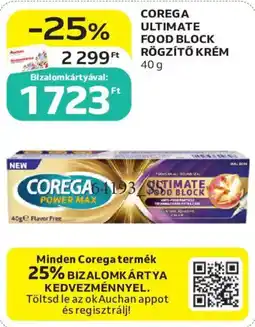 Auchan corega ultimate food block rögzítő krém ajánlat