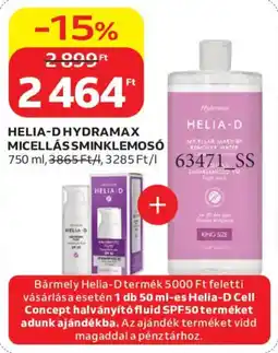 Auchan Helia-d micellás sminklemosó ajánlat