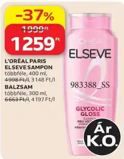 Auchan L'oreal elseve sampon ajánlat