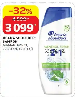 Auchan head & shoulders sampon ajánlat