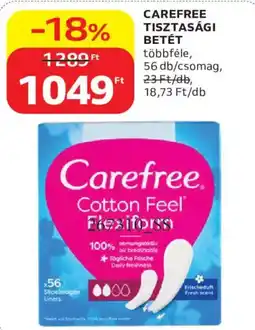Auchan Carefree tisztasági betét ajánlat