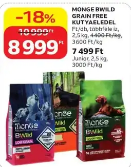 Auchan Monge bwild grain free kutyaeledel ajánlat