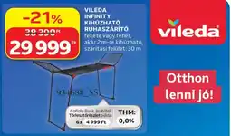 Auchan Vileda infinity kihúzható ruhaszárító ajánlat