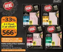 Auchan Herz szeletelt sonka ajánlat