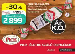 Auchan Pick téliszalámi ajánlat