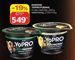 Auchan Danone yopro pudding ajánlat