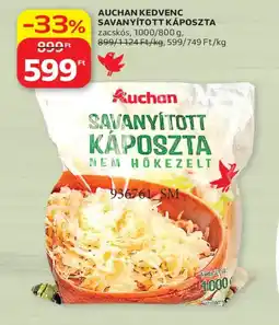 Auchan Auchan savanyított káposzta ajánlat