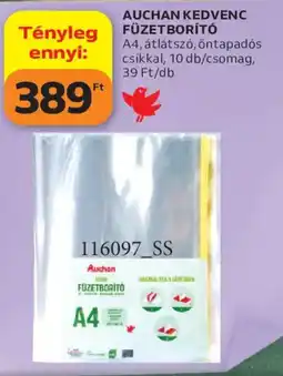 Auchan Auchan füzetborító ajánlat
