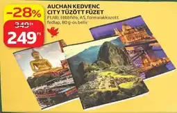 Auchan Auchan kedvenc city tűzött füzet ajánlat