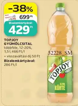 Auchan Topjoy gyümölcscsital ajánlat
