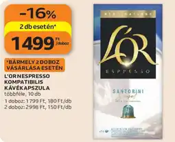 Auchan L'or kávékapszula ajánlat