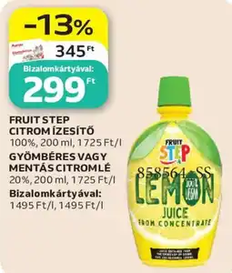 Auchan Fruit step citrom ízesítő ajánlat