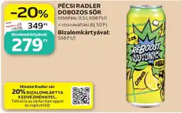 Auchan Radler dobozos sör ajánlat