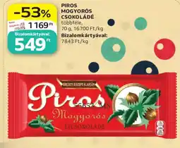 Auchan Piros magyaros étcsokoládé ajánlat