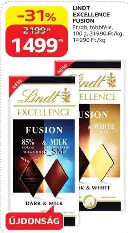 Auchan Lindt excellence fusion ajánlat