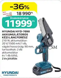 Auchan Hyundai akkumulátoros kéziláncfűrész ajánlat