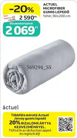 Auchan Actuel microfiber gumis lepedő ajánlat