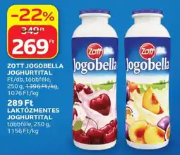 Auchan Zott jogobella joghurtital ajánlat