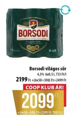 Coop Borsodi vilagos sor ajánlat