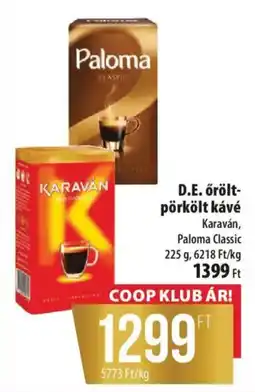 Coop karaván órolt-pörkolt kávé ajánlat