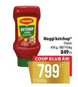 Coop Maggi ketchup ajánlat