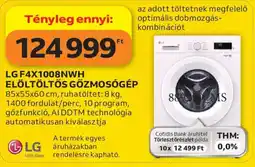 Auchan LG előltöltős gőzmosógép ajánlat