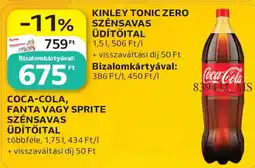 Auchan Kinley tonic zero szénsavas üdítőital ajánlat