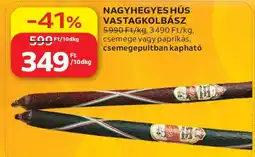 Auchan Nagyhegyes hús vastagkolbász ajánlat