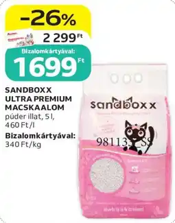 Auchan Sandboxx ultra premium macskaalom ajánlat
