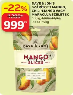 Auchan Dave & Jon's mango slices ajánlat