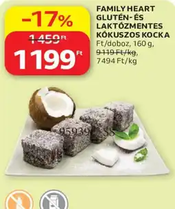 Auchan Family heart kókuszos kocka ajánlat